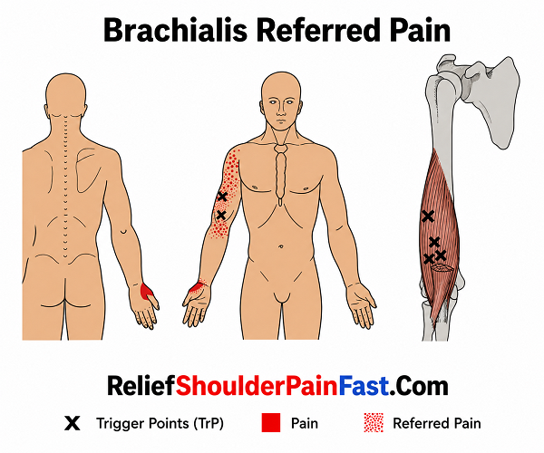 Brachialis referred pain pattern