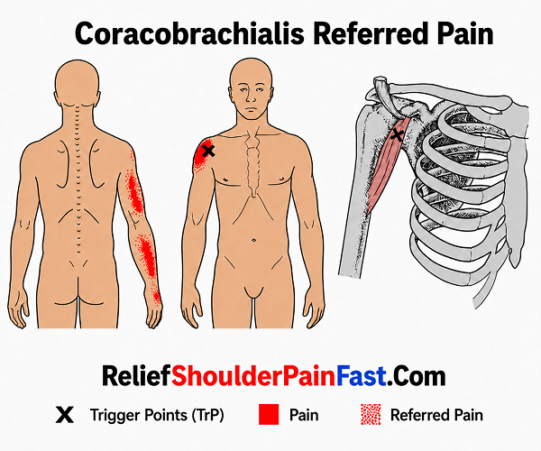 Coraco-Brachialis referred pain pattern
