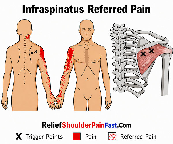 Infraspinatus referred pain pattern