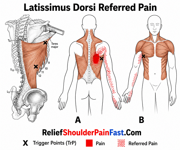 Coraco-Brachialis referred pain pattern