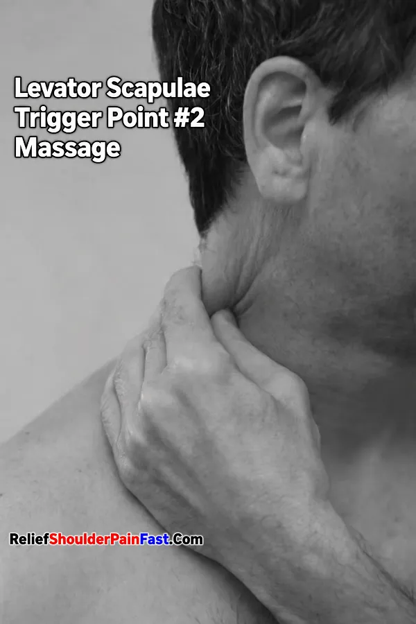 Levator scapulae self-massage technique 2
