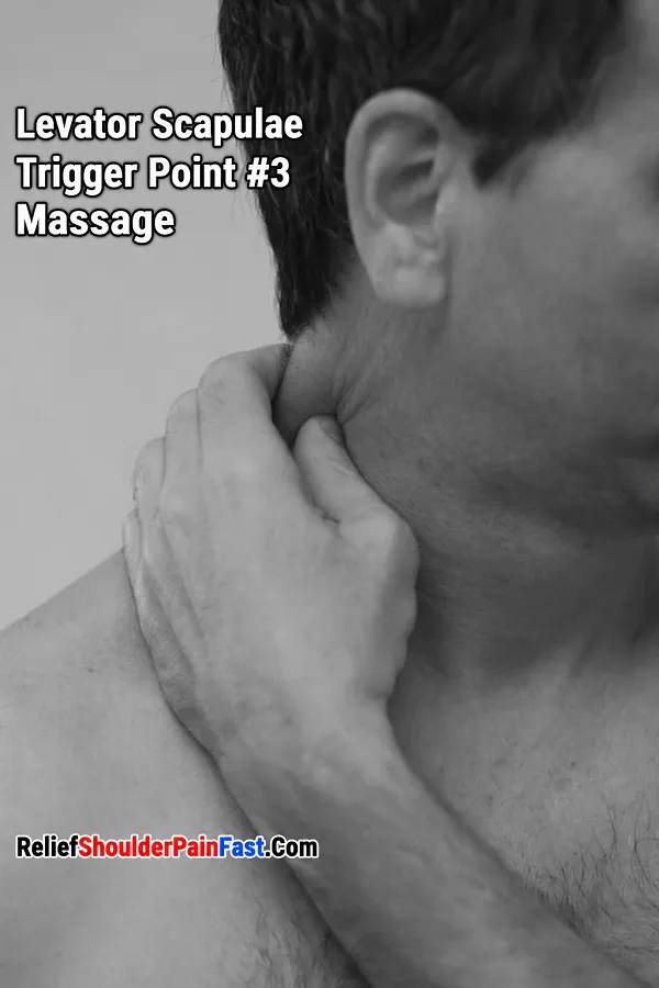 Levator scapulae self-massage technique 3