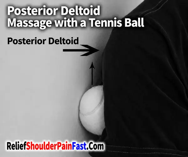 Step 3: desactivation of the s trigger points with a tennis ball