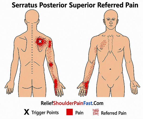 Serratus posterior superior referred pain pattern