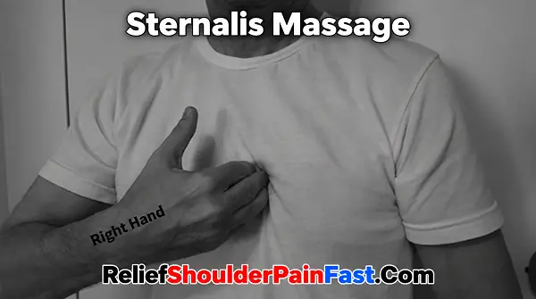Sternalis self-massage technique