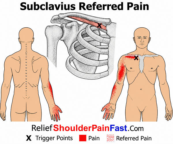 Subclavius referred pain pattern