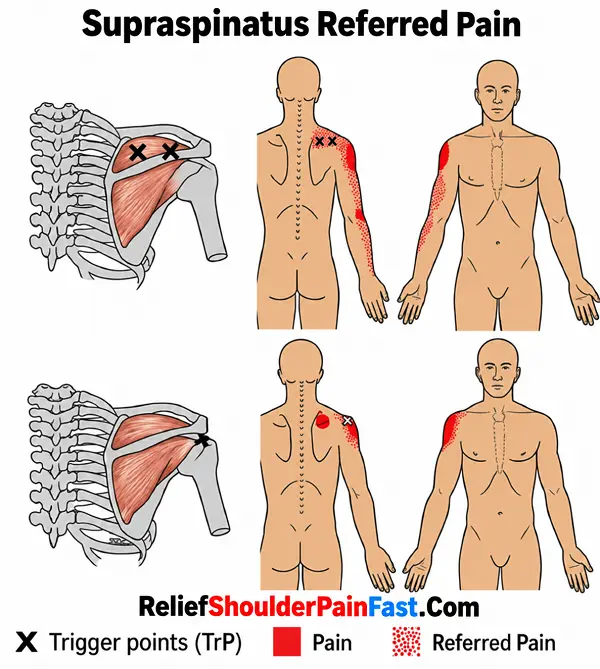 Supraspinatus referred pain pattern