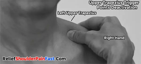 Trapezius self-massage technique 1