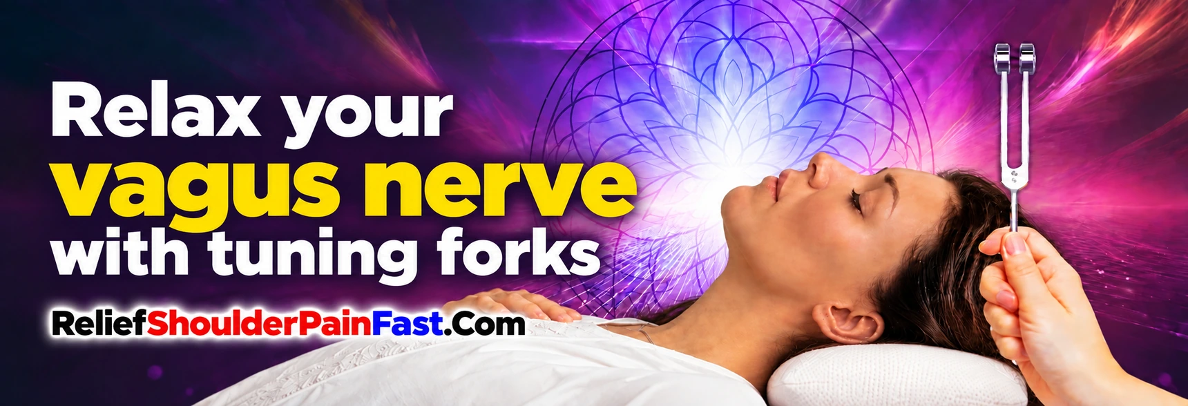 Tuning forks used for sound healing and relaxation